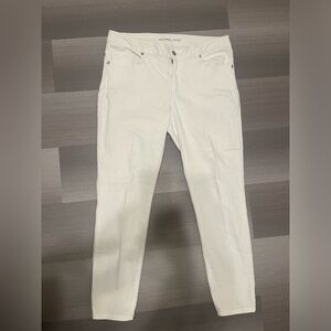Women's Michael Kors White Cropped Skinny Jeans